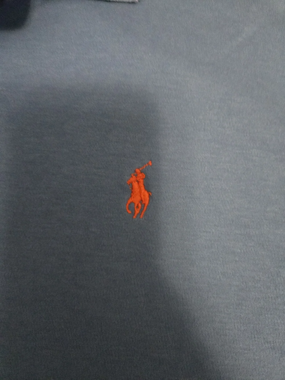 Ralph Lauren Blue Polo with Red Pony Logo